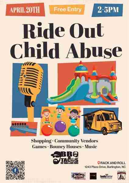 Ride out Child Abuse 2024! in Burlington on 20 Apr