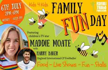 Family Fun Day featuring CBeebies and CBBC's Maddie Moate - Witney Oxfordshire 6th July 2024 in Oxfordshire on 6 Jul