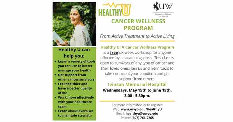 Healthy U - Cancer Wellness Program in Laramie on 15 May 2024