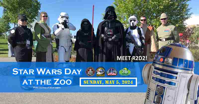 Star Wars Day at the Alaska Zoo in Anchorage on 5 May