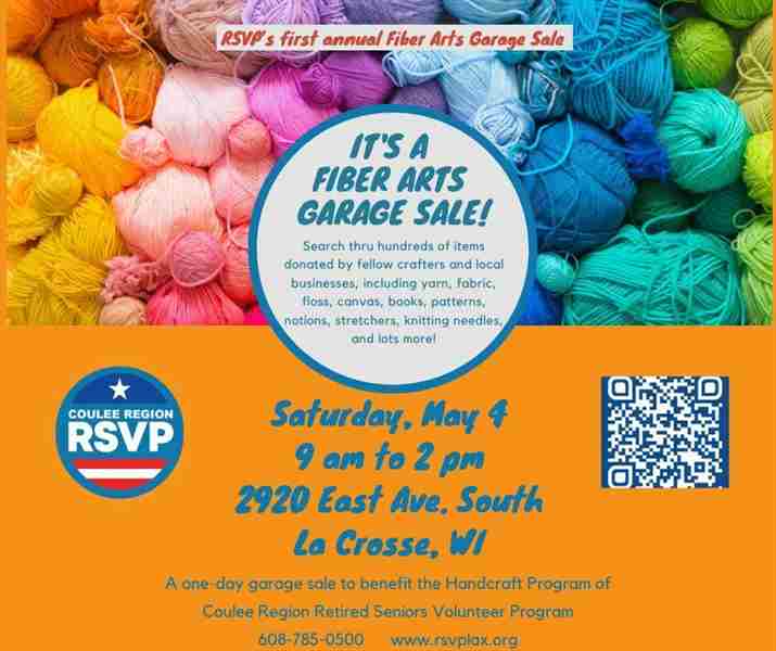 Fiber Arts Garage Sale in La Crosse on 4 May