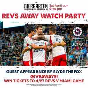 REVS Away Watch Party in New Hampshire on 20 Apr