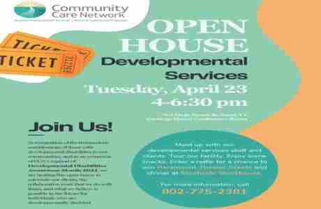 Community Care Network Developmental Services Open House in Rutland on 23 Apr