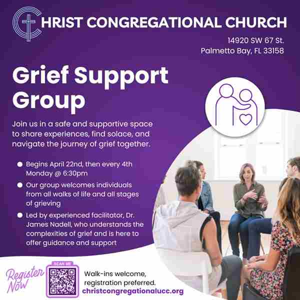 Grief Support Group in Palmetto Bay on 22 Apr