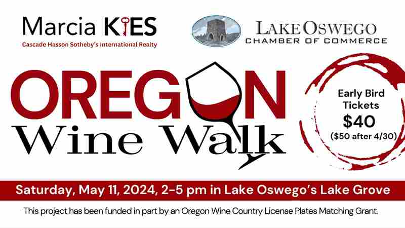 Oregon Wine Walk in Lake Oswego on 11 May 2024