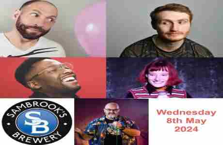 Sambrooks Comedy @ Sambrooks Brewery Wandsworth : Adam Bloom , Ali Woods, Tadiwa Mahlunge and more in London on 8 May