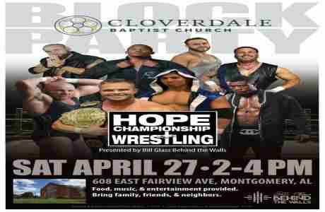 Pro Wrestling Community Block Party in Montgomery on 27 Apr