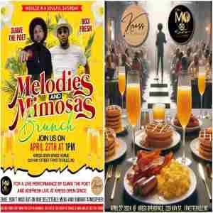 Melodies and Mimosas in Fayetteville on 27 Apr