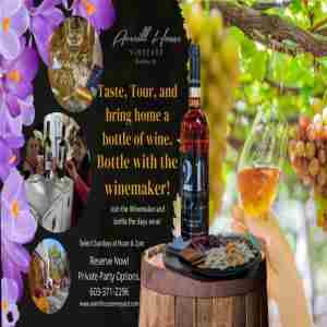 Tour, Taste and Bottle wine with the winemaker, includes Charcuterie and wine pairing! Brookline, NH in Brookline on 28 Apr