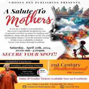 Chosen Pen Publishing Presents "A Salute to Mothers" in North Carolina on 27 Apr