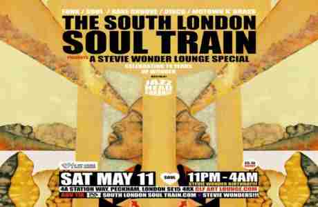 The South London Soul Train Stevie Wonder 74th Birthday Lounge Special + More on 2 Floors in London on 11 May