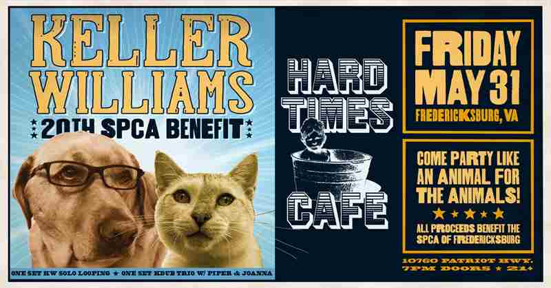 Keller Williams 20th SPCA Benefit Concert! in Fredericksburg on 31 May