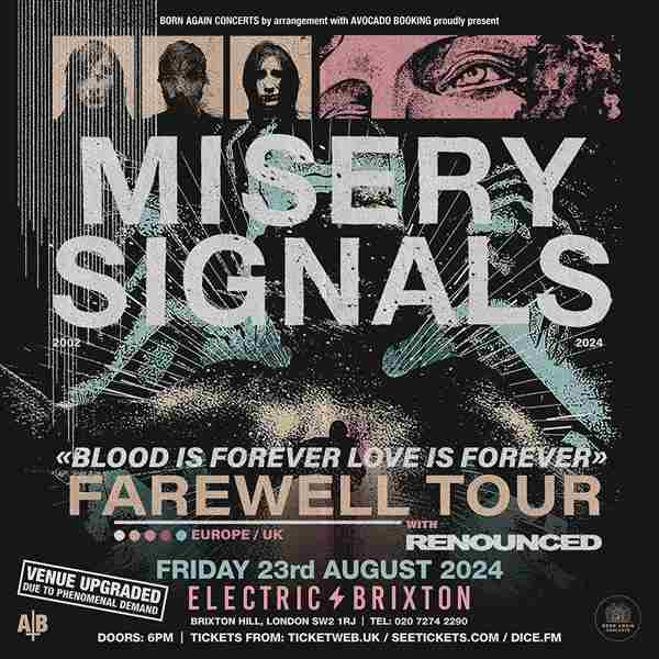 MISERY SIGNALS at Electric Brixton - London in London on 23 Aug