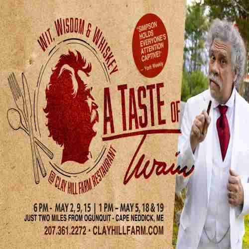 Wit, Wisdom and Whiskey: A Taste of Twain in Cape Neddick on 2 May