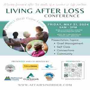 Living After Loss Conference in Portland on 31 May