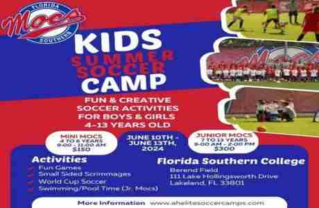 Florida Southern Kids Soccer Camp in Lakeland on 10 Jun