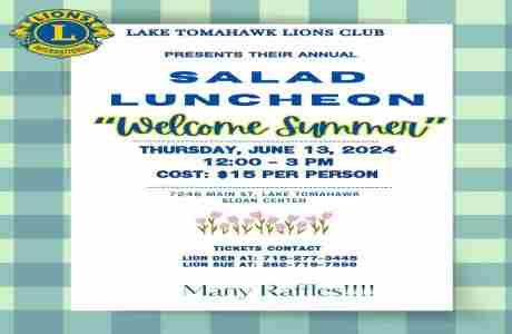 Lake Tomahawk Lions Club Salad Luncheon in Wisconsin on 13 Jun