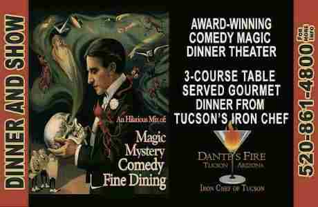 Magic and Mystery Dinner Theater's "Murder at the Magic Show II" in Tucson on 4 May