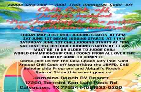 Charity Chili Cook-off in Galveston on 31 May