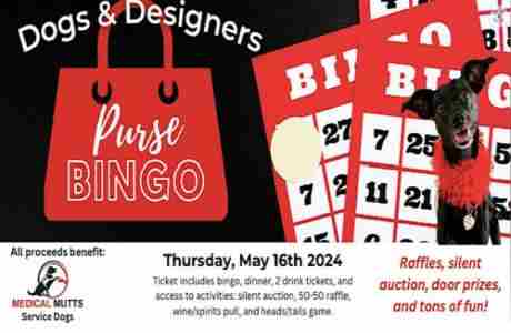 Medical Mutts Service Dogs Purse Bingo in Fishers on 16 May