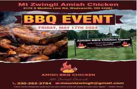 Amish BBQ Chicken at Mount Zwingli in Ohio on 17 May 2024