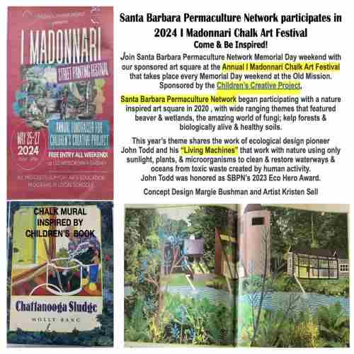 SB Permaculture Network at I Madonnari Festival/ Memorial Day Weekend/May 25-27/2024 in Santa Barbara on 25 May