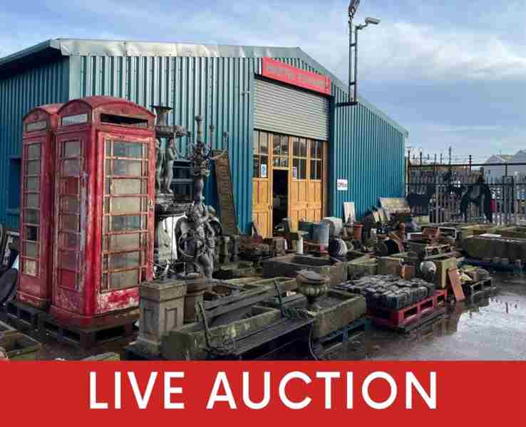 Mostly Unreserved Clearance Auction on Behalf of Martin Edwards Reclaimed Building Materials in England on 29 May