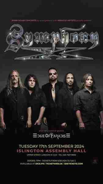 SYMPHONY X at Islington Assembly Hall - London in London on 17 Sep