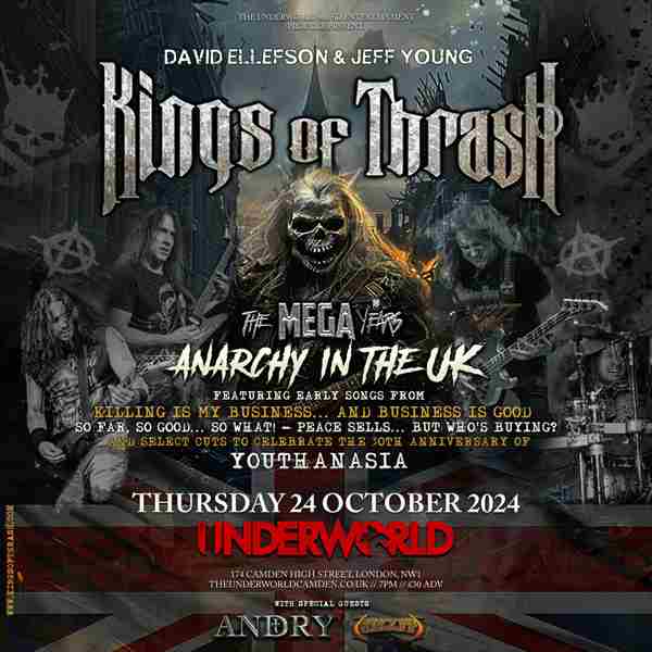 KINGS OF THRASH at The Underworld - London in London on 24 Oct