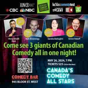 Canada's Comedy All Stars in Toronto on 26 May