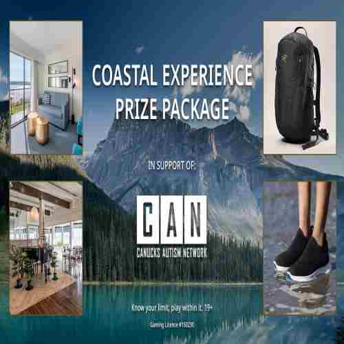 Coastal Experience Raffle in support of Canucks Autism Network in Canada on 23 May