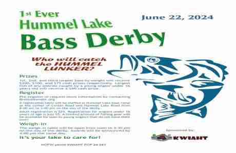 First Hummel Lake Bass Derby, Lopez Island,June 22 in Washington on 22 Jun