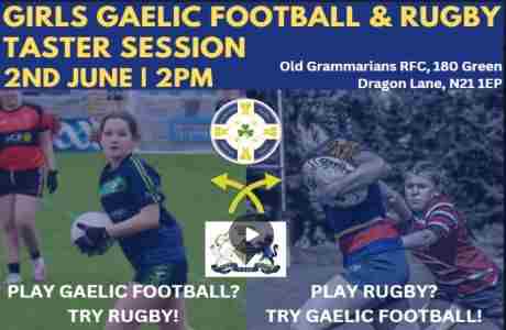 Girls Rugby and Gaelic Footbal Taster Session in London on 2 Jun