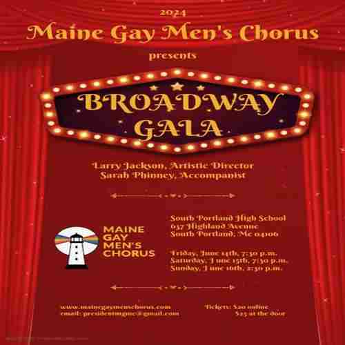 Maine Gay Men's Chorus presents BROADWAY GALA in South Portland on 14 Jun