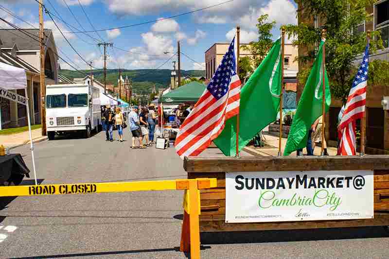 Sunday Market @ Cambria City in Johnstown on 30 Jun