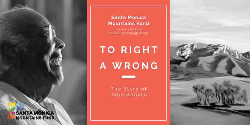 Exclusive Screening of To Right a Wrong: The Story of Ballard Mountain in California on 11 Jun