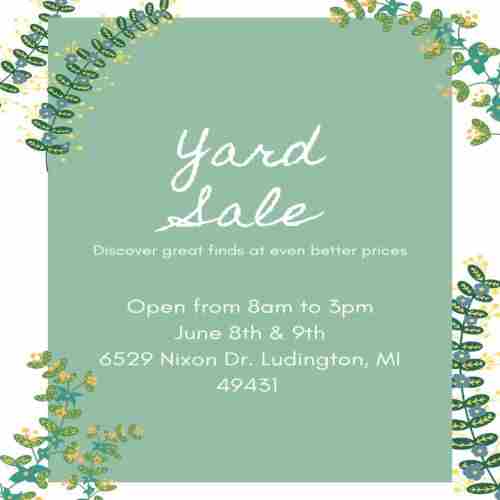 Yard Sale in Michigan on 8 Jun