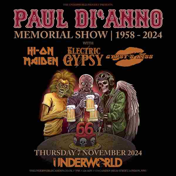 PAUL DI'ANNO at The Underworld - London in London on 7 Nov