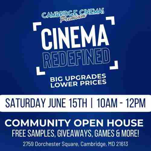 Cambridge Premium Cinemas OPEN HOUSE in Cambridge on 15 Jun