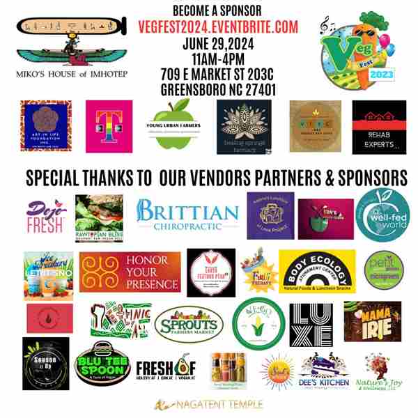 6th Annual Triad Vegfest in Greensboro on 29 Jun