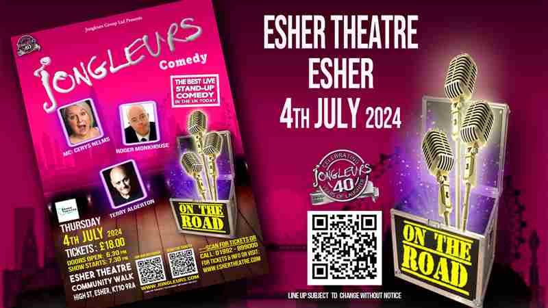 Jongleurs @ Esher Theatre in Esher on 4 Jul