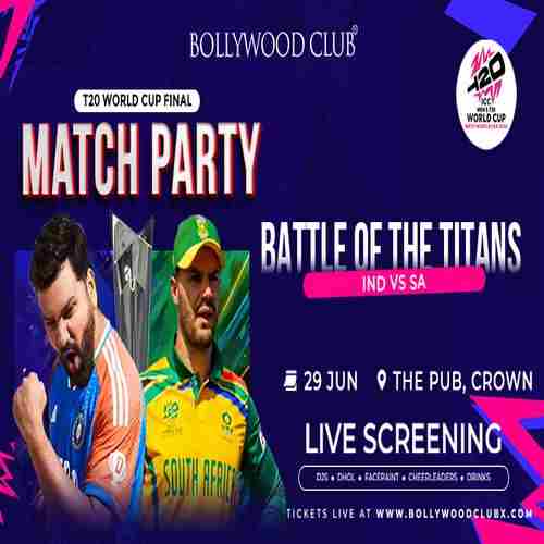 INDIA VS SOUTH AFRICA - WORLD CUP FINAL in Southbank on 29 Jun