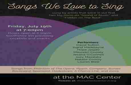 Songs We Love To Sing Cabaret in Bennington on 19 Jul