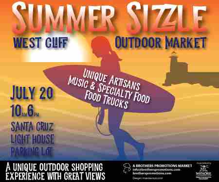 West Cliff Summer Sizzle Market in Santa Cruz on 20 Jul