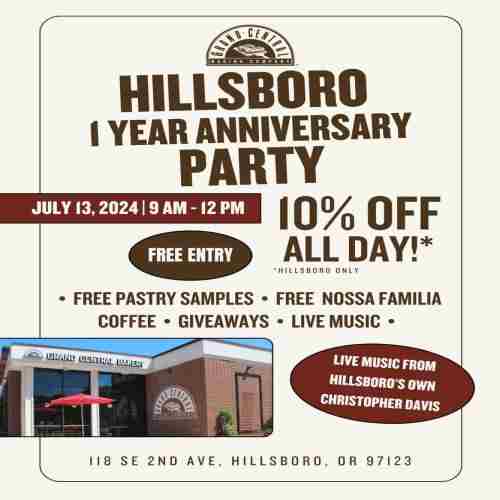 Grand Central Bakery Hillsboro 1 Year Anniversary Party! in Hillsboro on 13 Jul