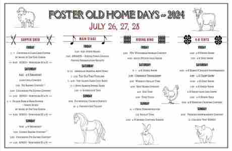 Foster Old Home Days 2024 in Foster on 26 Jul