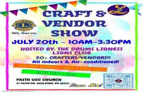 Drums Lioness Lions Craft and Vendor Show in Hazleton on 20 Jul