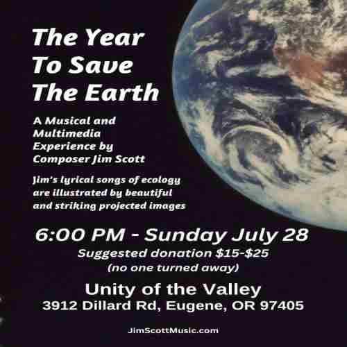 The Year to Save the Earth in Eugene on 28 Jul