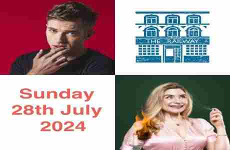 Collywobblers Comedy at The Railway Streatham : Russell Hicks , Harriet Kemsley in London on 28 Jul