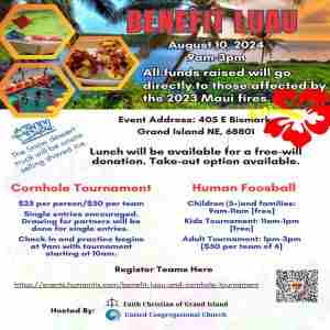 Benefit Luau for 2023 Maui Fire Victims in Grand Island on 10 August 2024